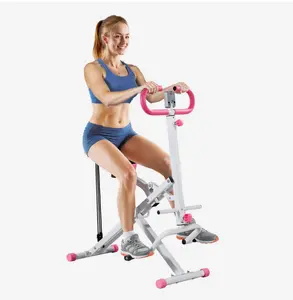 VEVOR Deep Squat Rowing Machine for Home Easy Setup Foldable Exercise Equipment with 12-Gear Adjustable Resistance Glute Trainer for Glutes & Legs Workout Black Coated Rubber Hex Barbell Pair