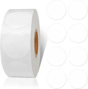 800 count 1 Inch White Round Color Coding,Dot Stickers Labels,Can Writing for Office,Student Classroom and Other Scenarios