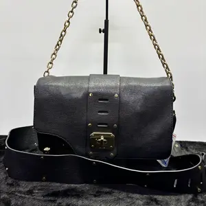 Pre-owned VERSACE Leather Shoulder Bags 7.8'' R2689 Shoulder Bag C19649036903 0607 T3 Mia