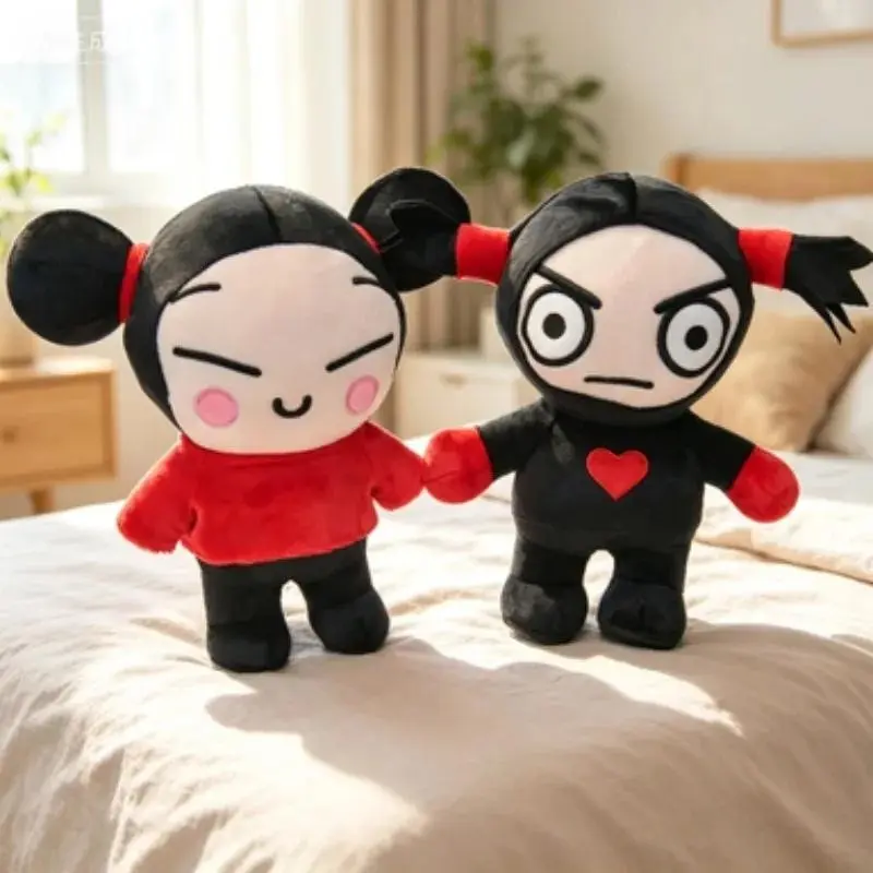 Hot 25cm Pucca Garu Couple Plush Doll Cute Korean Cartoon Stuffed Toy Soft Kawaii Doll Lovers Wedding Gift Home Sofa Decoration