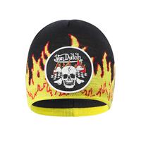 Road Reaper Flame Beanie - Black