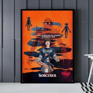 Graphic Drawing Poster Chapter 1 + 2 All Ep 1-7 Decor Home Vintage Will Byers Eleven Steve Harrington R5a Minimal Poster Clean Posters (No Frame)