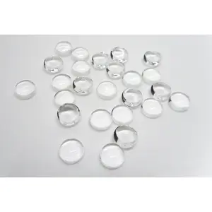Clear Glass Round Cabochon