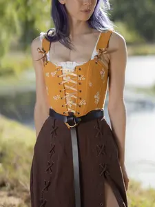 Yellow and White Floral Corset Yellow and White Floral Corset