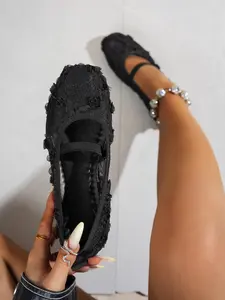 New Ballet Flats for Women, Square Toe Bow Flat Shoes, All-Season Soft Sole Fashion Casual Shoes, Wide Fit Comfortable Boots, Unique Bow Detail