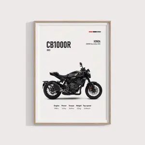 Honda CB1000R 2023 Black Edition Poster - Motorcycle Wall Art, Motorbike Digital Print, Motorsports Decor for Riders, Perfect Gift61