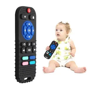 Silicone Teething Toys  Babies 0-6 Months, Teethers  Babies 6-12 Months, Remote Teether  Baby, Sensory Toys  Babies, Baby Chew Toys