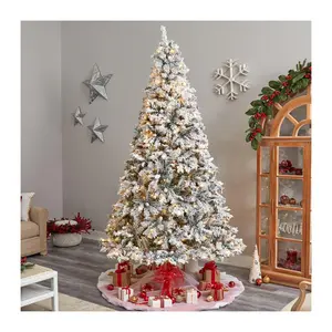 Nearly Natural 9' Flocked Christmas Tree