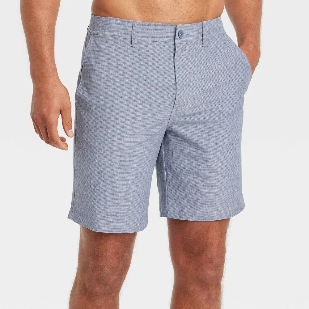 Men's 9" Hybrid Swim Shorts - Goodfellow & Co Navy Blue 32