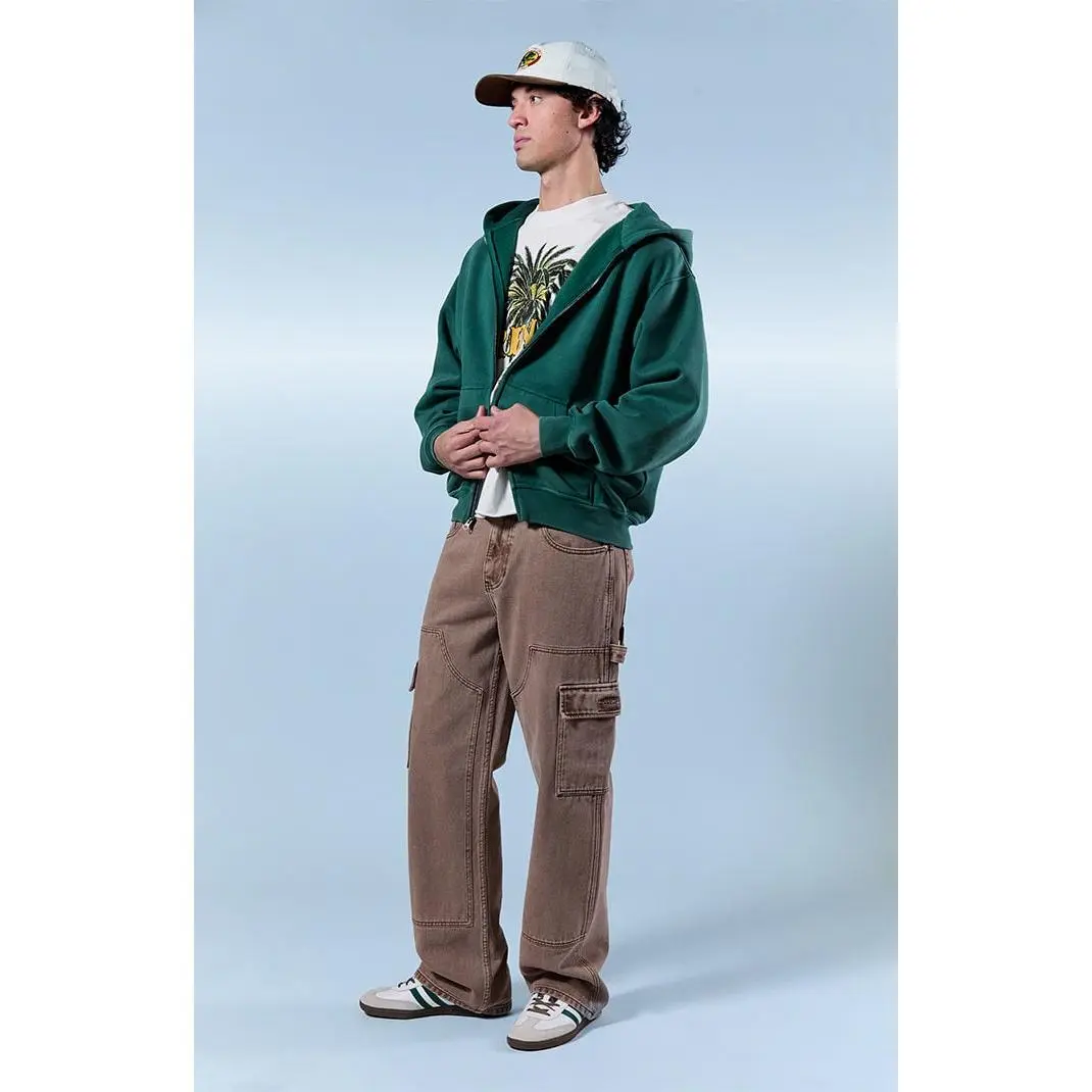 Pacsun Men's Dylan Baggy Jeans Cargo Carpenter Washed Brown Pacsun Men's Dylan Baggy Jeans Cargo Carpenter Washed Brown