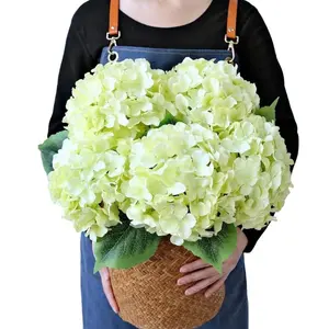 Artificial Hydrangea Flower, 4 Counts Faux Flower, Decorative Flower for Home Party Wedding Anniversary Festival