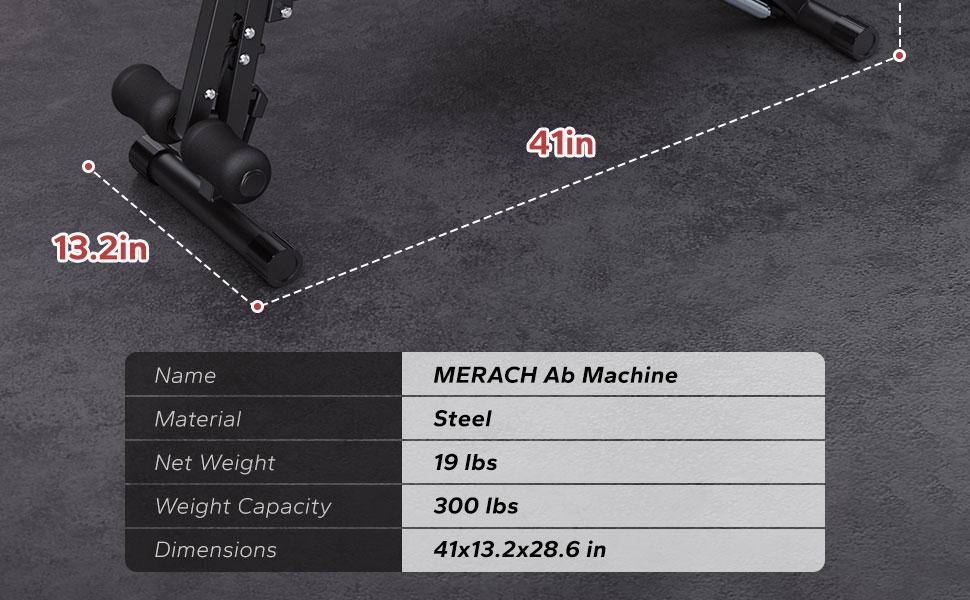 MERACH Multi-Functional Adjustable Ab Machine Workout Bench Sit Up Machine Push Up Exercise Chair for Home Gym SpringStatements