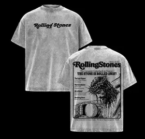 Rolling Stones Resurrection Vintage Washed Christian Faith Graphic Tee