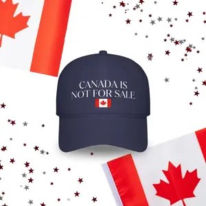 Canada Is Not for Sale Baseball Cap, Embroidered Hat, Adjustable Dad Hat, Funny Canada Cap, Canadian Pride Hat