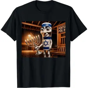 Funny Tung Tung Sahur Jewish Italian Brainrot Meme T-Shirt
