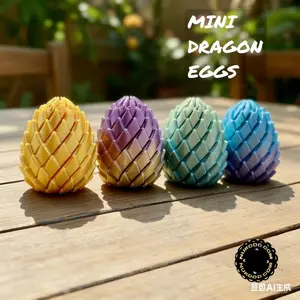 3D printing, stress relief, deformable dragon egg, collectible, decorative item, fidget toy, Easter egg, creative decoration, souvenir