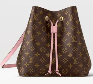 Pre-owned Louis Vuitton vcoated canvas Bucket bags Pink Straps NeoNoe 【BF 1Z】