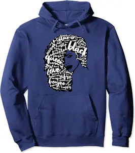 Black History Month Afro Word Art BAE Proud Woman Gift Pullover Hoodie - Sabrinasmitl Shop 21B07VB9Z8N9