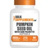 BulkSupplements Pumpkin Seed Oil with Saw Palmetto Softgels - 3000mg per Serving, Dietary Botanical Extracts, Adult Selfcare, Healthy Hair & Body Support, Unflavored, Additive-Free, Prop 65 Safe, Sugar & Gluten-Free (270 Softgels, 90 Servings)