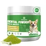Vetriuntrix Ultra-Fine Chicken Flavor Dog Dental Powder - Vet-Approved, No Brushing Needed, Plaque Reduction, Prevents Tartar, Protects Gum Health, Probiotics & Lysozyme, Flaxseed Oil, Brown Algae Mix, Single Bottle Sprinkle for Fresh Breath