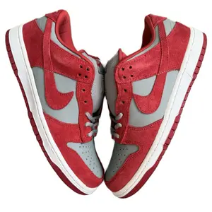 US 7.5- Nike SB Dunk Low EMB Sneaker UNLV Red Gray Limited 400 Pairs Worldwide