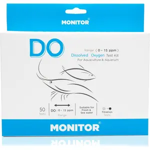 Dissolved Oxygen Test Kit (60 Tests) - Monitor Aquarium and Aquaculture Water Quality