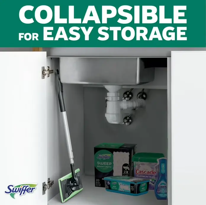 2-Pack Swiffer Mop & Go Deluxe Kits with Dry & Wet Refills – Includes 2 Handles, 4 Dry Pads, and Wet Pad Refills