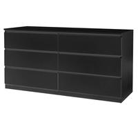 black 6 Drawer
