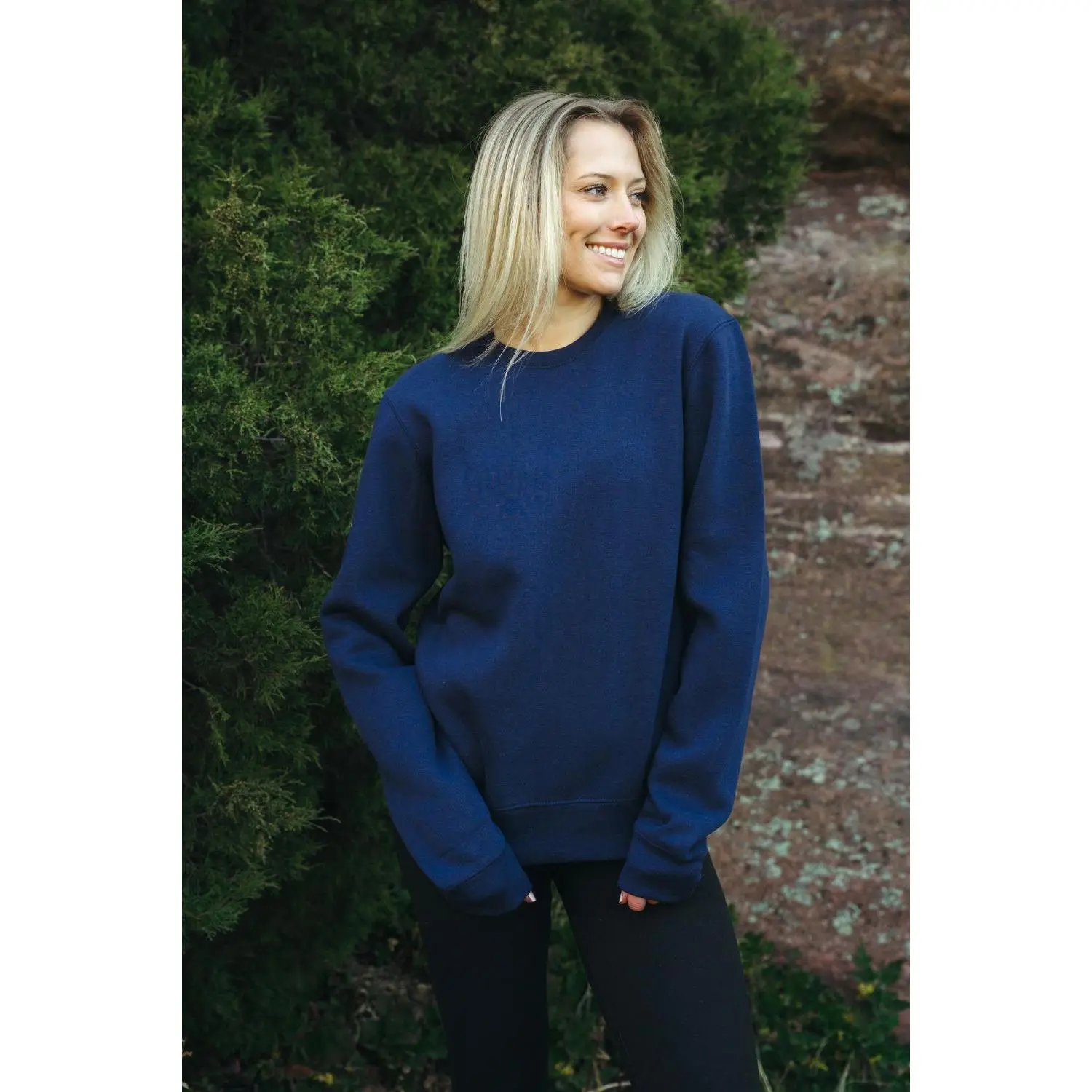 Solace Fleece Sweater - Midnight Indigo