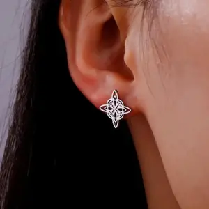 Earrings Stud Celtic Witch - Mod - Witch Design