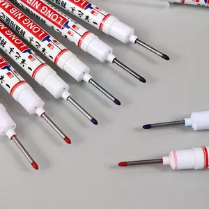 Long Marker Pen, 20pcs/set Waterproof Marker Pen, Multipurpose Deep Hole Marker Pen for Metal, Ceramic, Glass, Leather, Film, Artist Drawing Pen