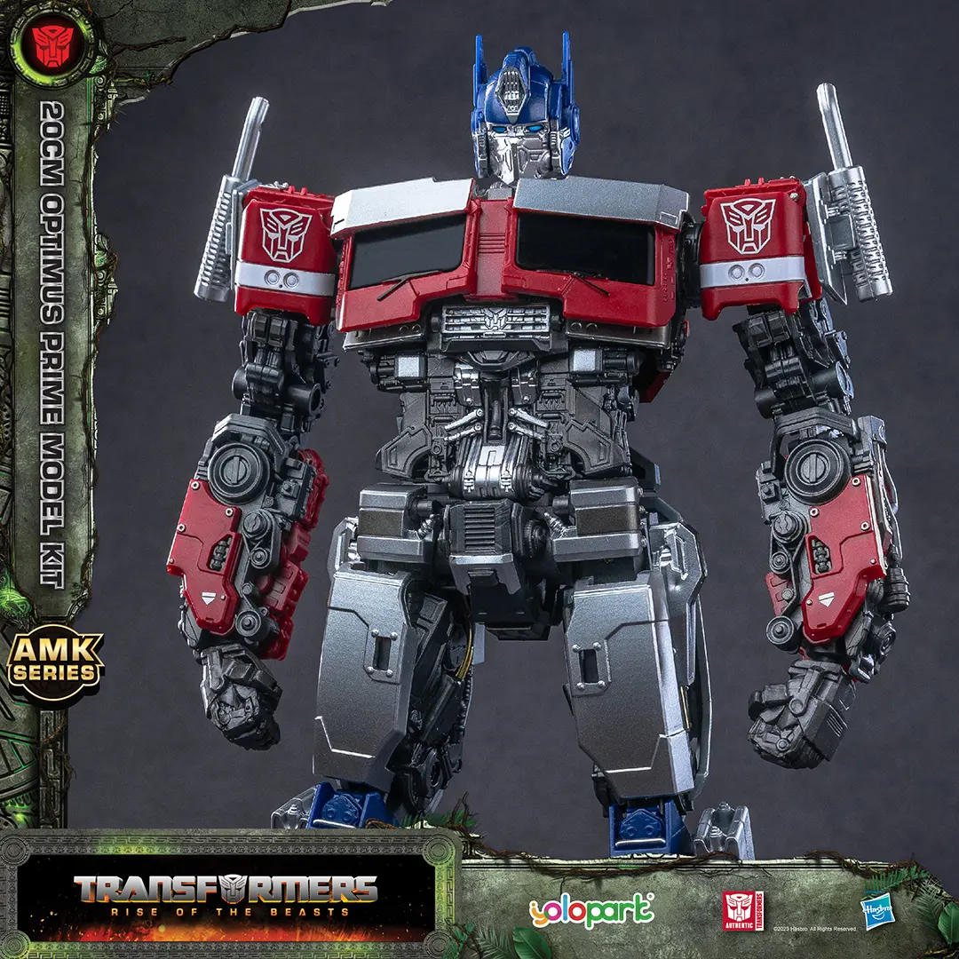 TRANSFORMERS YOLOPARK AMK Series Rise of the Beasts Car to Robot Action Figures - 20cm Pre-assembled Optimus Prime, Bumblebee & Cheetor Model Kits, Figurines for Collectors Ages 8+, Toys & Hobbies Collectibles