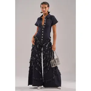 INTO THE NIGHT DENIM JUMPSUIT