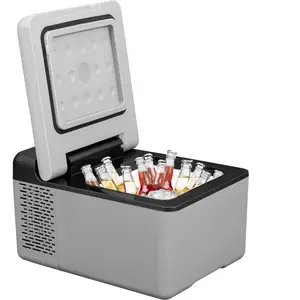 10 Qt Portable Cooler Refrigerator, 12V Car Fridge Freezer with APP Control (-4℉~68℉), Compressor Cooling, 12/24V DC & 110-220V AC Dual Voltage, for Camping, Road Trips & Outdoor Use