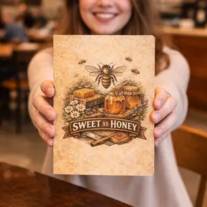 Sweet As Honey Soft Cover Journal – Bee Floral Notebook for Writing and Notes