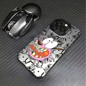Phone Case Protector for Courage The Cowardly Dog, Suitable for Iphone Models 16, 15, 14, 13, 12, 11 Mini, Pro, Max, X, XR, XS Max, 8, And 7 Plus, with a Shock-Resistant Matte Shockproof