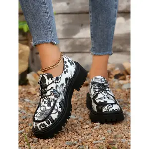 Women's Loafers Casual Versatile Shoes, Comfortable Lightweight Flat Shoes, Student Spring & Fall Footwear, Ladies Fashion Sneakers, Affordable Loafers