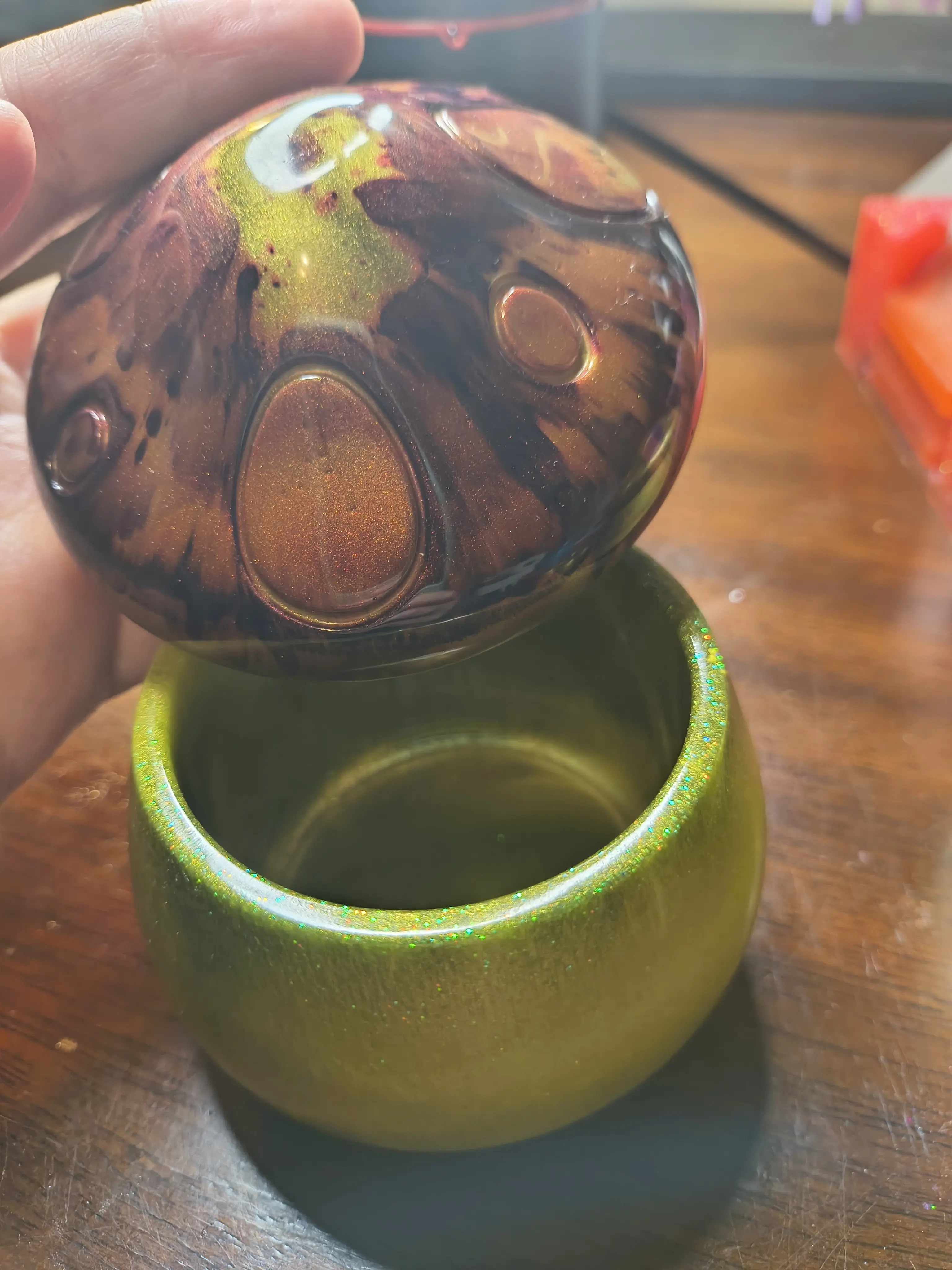 mushroom trinket jar