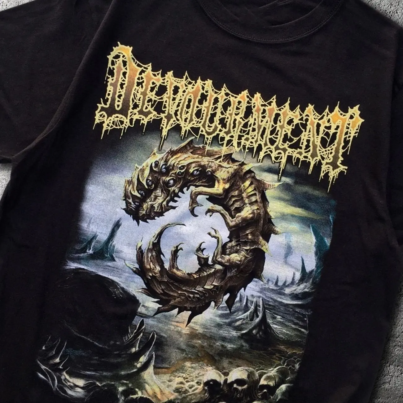 New DEVOURMENT Band Album Heavy Cotton Black T Shirt S-5XL BT593 U