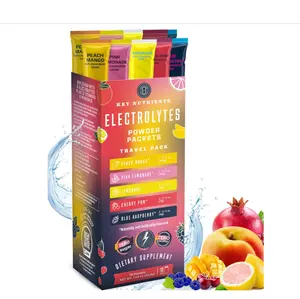 KEY NUTRIENTS Multivitamin Electrolytes Powder No Sugar - 5 Delicious Flavors Electrolyte Powder - Endurance & Energy Supplement - Hydration Powder - No Calories - 10 Servings - Made in USA
