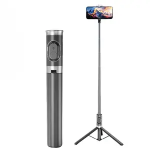 metal ring LostPole Bluetooth Selfie Stick for Phone Portable Travel Live Streaming Tripod with Hidden Bracket Automatic Throwing Rod Carbon Fiber Alloy phone holder for car car phone mount