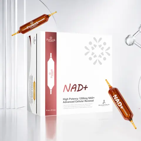 Perseek NAD for Anti-Aging – 1200mg Advanced Cellular Renewal | Enhances Skin, Energy & Focus – 10 Vials