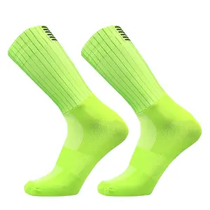 Pro Aero Cycling Socks – Silicone Non-Slip, Ultra-Low Drag, Unisex One Size (Fits US 6-12) for Road & Tri
