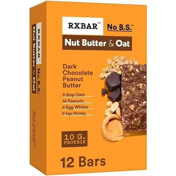 RXBAR Protein Dark Chocolate Peanut Butter Oat 1.9oz 12ct