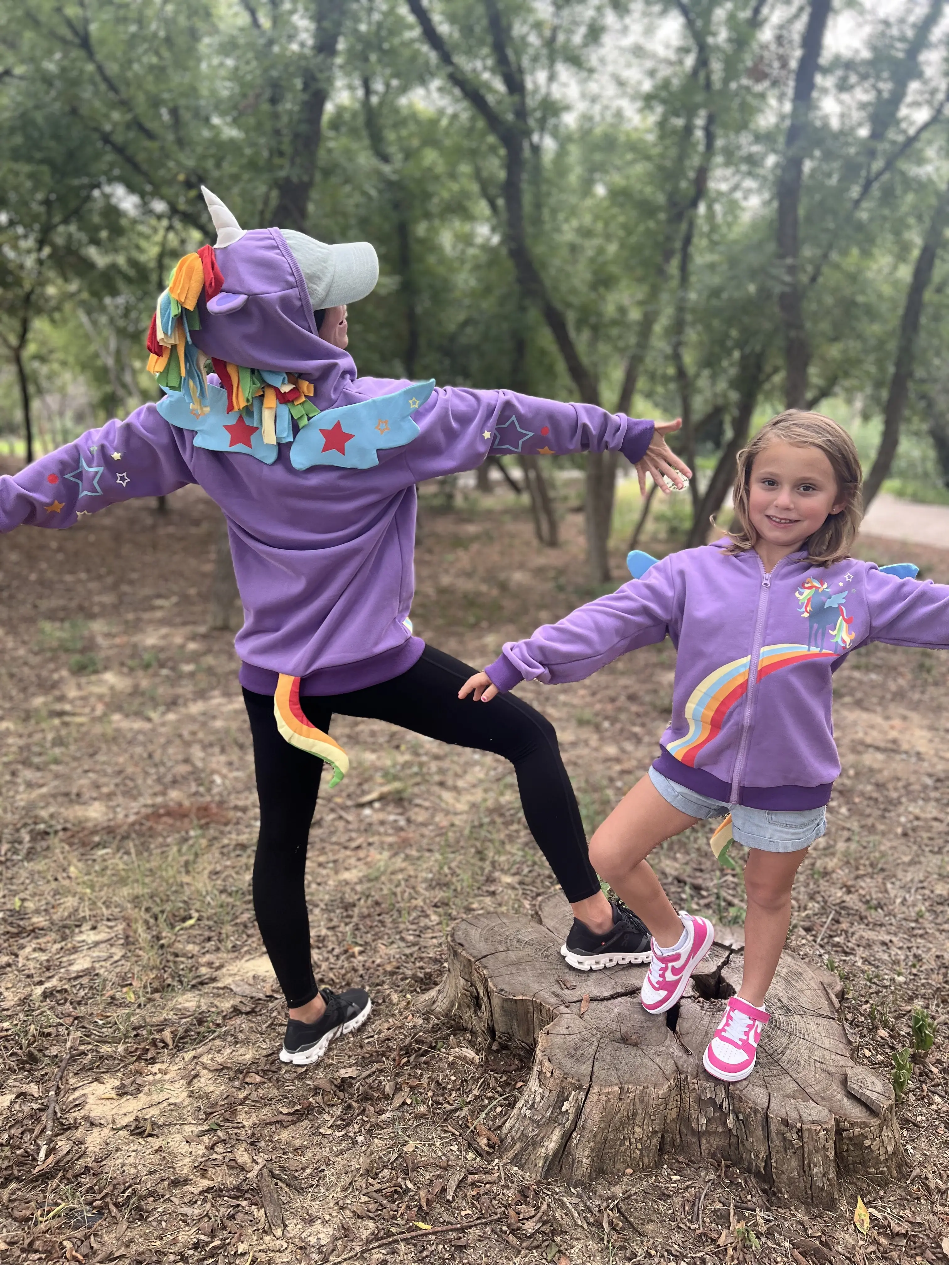 Purple Rainbow Unicorn Hoodie