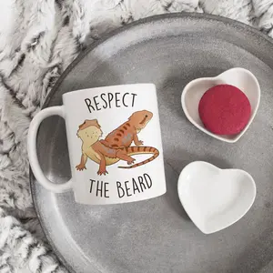 Bearded Dragon Coffee Mug, Cute Reptile Gift, Bearded Dragon Lover, Funny Lizard Cup, Gift for Him, Her, Beardie Mom, Dad, Herpetologist