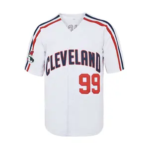Men's Ricky Vaughn Movie Jersey #99 Stitched 90s Hip Hop Baseball Jerseys Shirts White Navy Gray nice