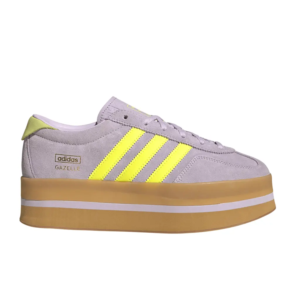 adidas Womens Gazelle Stack Sneakers Shoes Casual - Purple adidas Womens Gazelle Stack Sneakers Shoes Casual - Purple