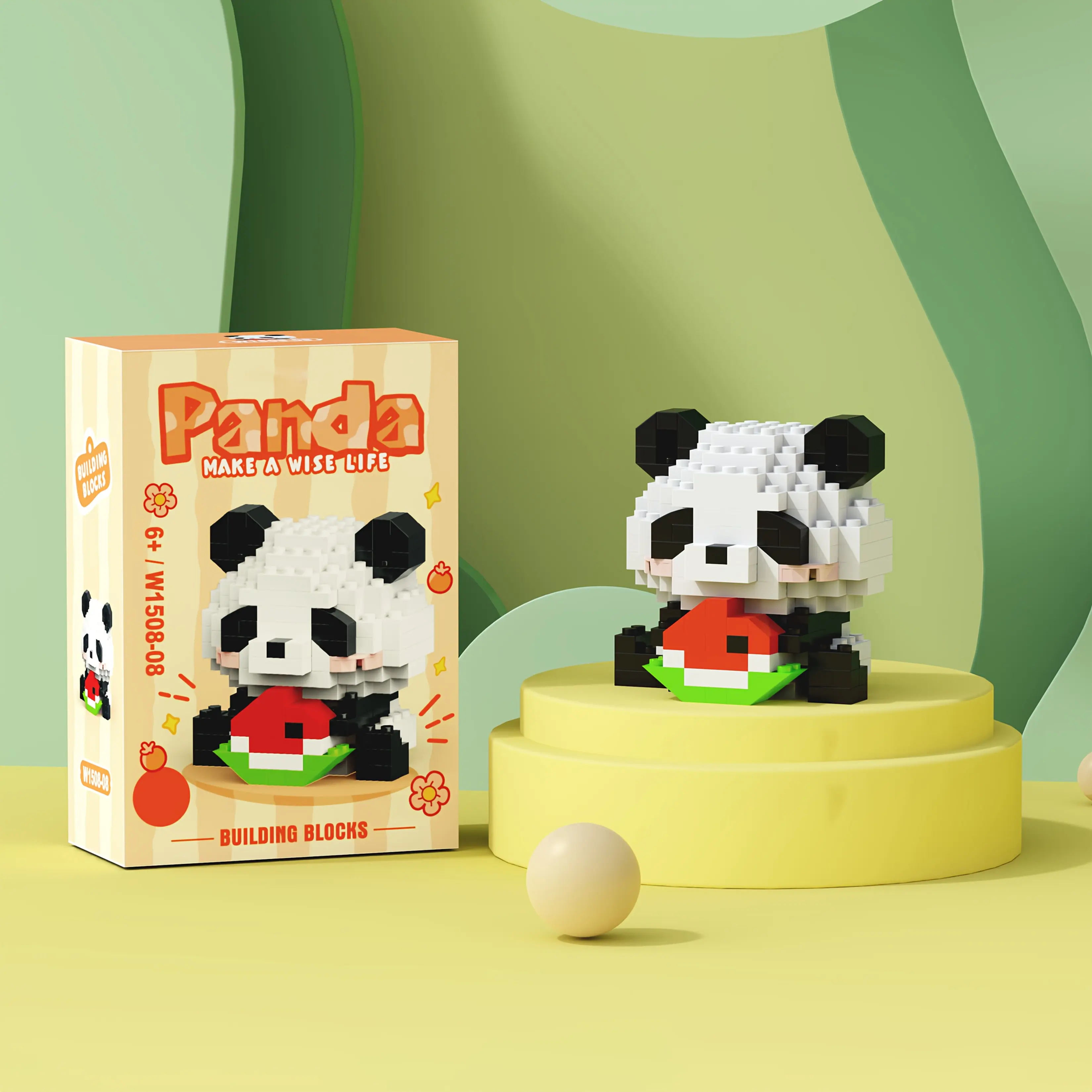 dorable Animal-Shaped Blush ParticleBuilding Brick Set Figures, Mini Creative Kids'Play Toy Kit, Small Architectural Model, BlushDecor for Home Tabletop, Kids' Birthday Gift#architecturalmodelkit
