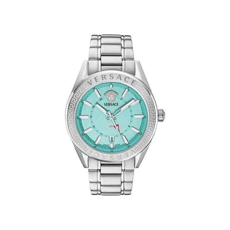 Pre-owned Versace V Code GMT Quartz Watch